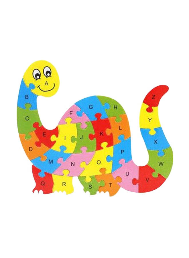 26-Piece Alphabet Letter Dinosaur Jigsaw Puzzle - Image 1