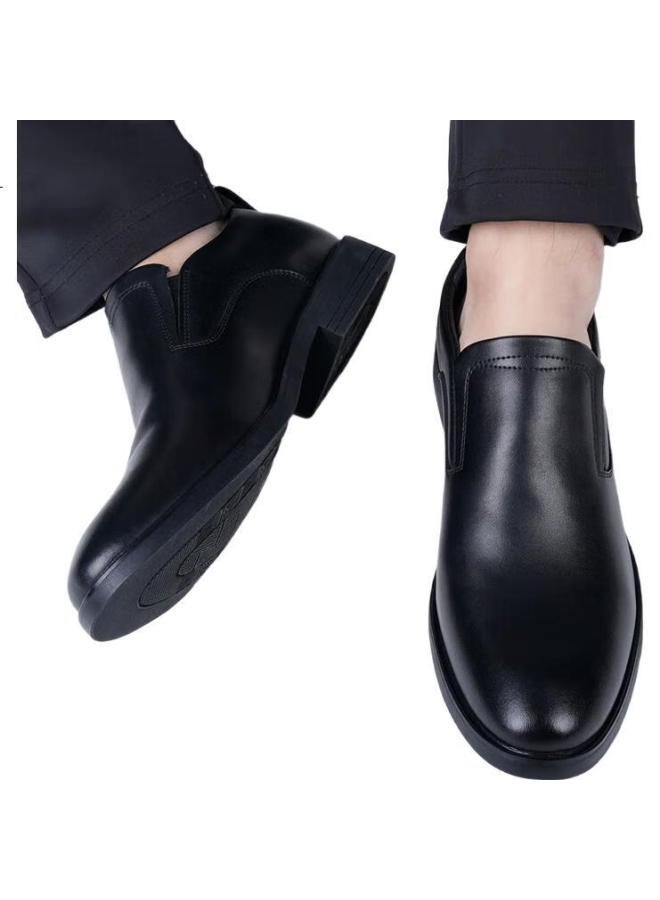 Poitulas Men'S Slip-On Business Casual Shoes Lightweight Loafers 6901 Black Size 41 - Image 3
