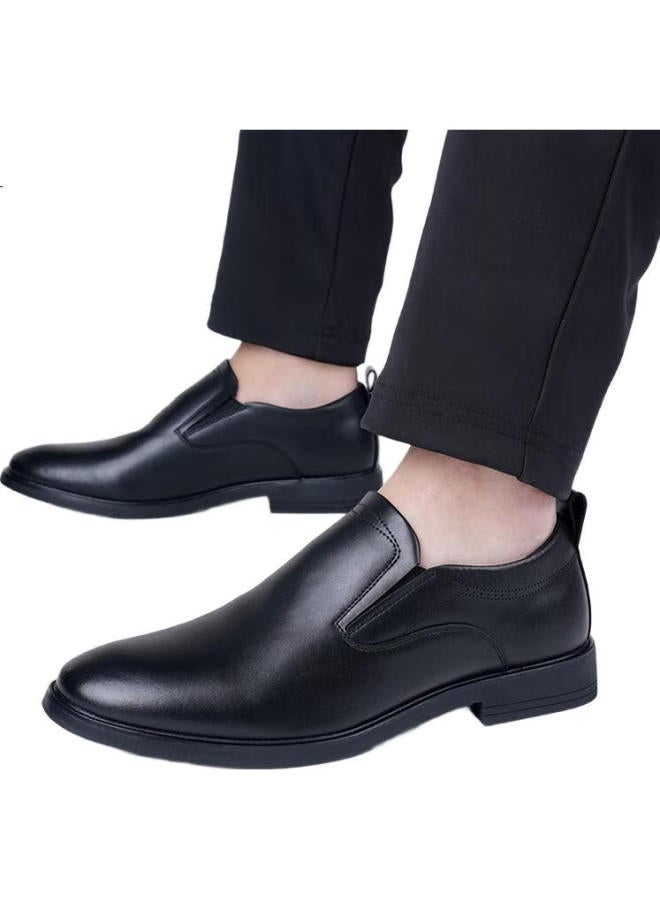 Poitulas Men'S Slip-On Business Casual Shoes Lightweight Loafers 6901 Black Size 41 - Image 1