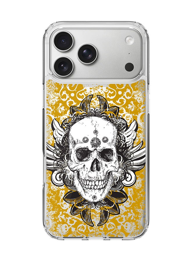 Stylizedd Classic Clear MagSafe Case for iPhone 17 Pro Max , Hybrid Soft Case Flexible Edges Anti Drop TPU PC Gel Thin Transparent Cover [ Designed for iPhone 17 Pro Max ] - Skull Cult - Image 1