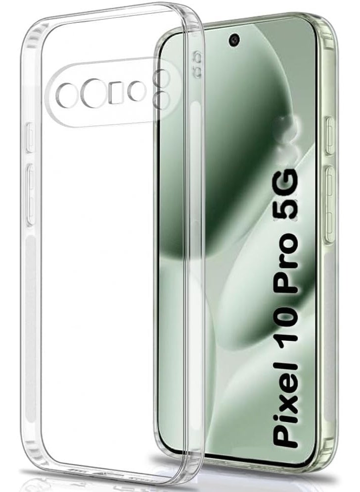 غطاء سيليكون متوافق مع بيكسل 10 برو 5G، غطاء مطاطي ناعم مقاوم للصدمات لحماية الكاميرا لبيكسل 10 برو 2025