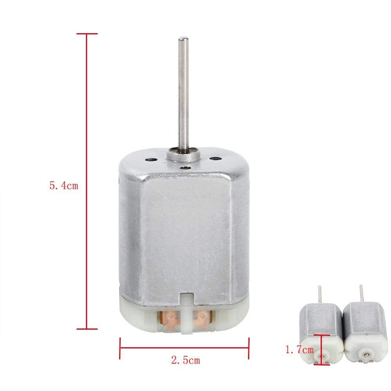 Car Door Lock Actuator Motor 12V DC 22mm D Spindle Shaft Car Door Lock Motor Power Locking Repair Engine FC-280SC-20150, 1 Pair - Image 4