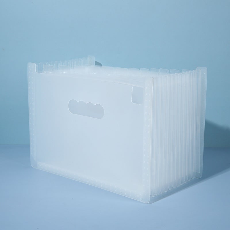 Multi-Grid A4 Data Storage Bag – 13/25 Cell Plastic Organizer Folder - Image 1