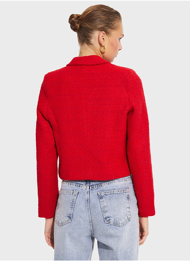 JUNE Button Detail Jacket
