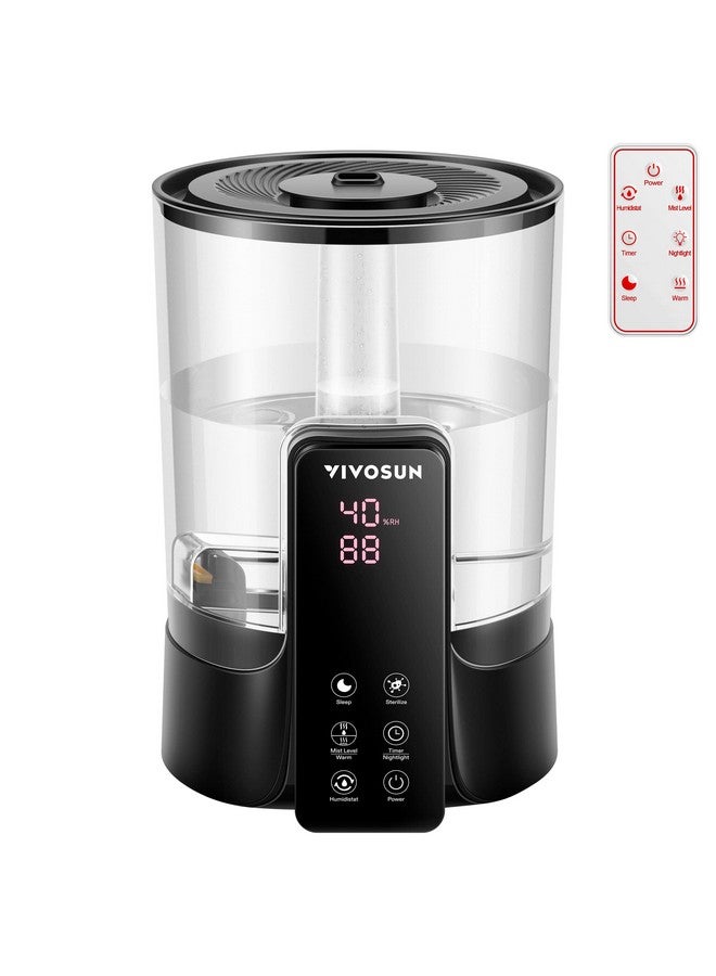 VIVOSUN VIVOSUN 6L 2-in-1 Cool & Warm Mist Ultrasonic Humidifier with Essential Oil Box & Remote Control for Bedrooms, Offices, Plants, Dryness, and Skincare  - Image 1