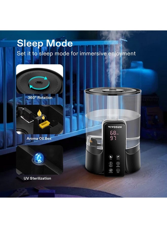 VIVOSUN VIVOSUN 6L 2-in-1 Cool & Warm Mist Ultrasonic Humidifier with Essential Oil Box & Remote Control for Bedrooms, Offices, Plants, Dryness, and Skincare  - Image 3