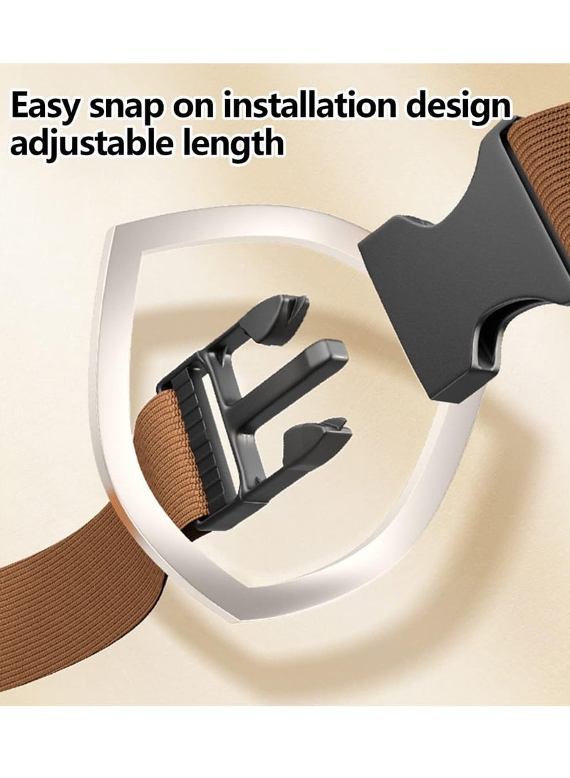 Bukela Car Backseat Organizer, Seat Back Organizers, Hanging Car Storage Bag, Car Travel Accessories, PU Leather Material, Compatible with Most Vehicles, Inner Car Accessories - Image 3