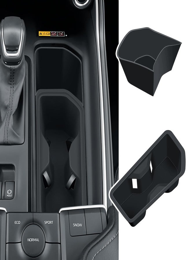 BIBIBO 2 Pack for 2025 Grand Highlander Silicon Central Control Cup Holder 2024-2026 Toyota Grand Highlander/2025 Grand Highlander Hybrid Control Insert Cup Holder 2025 Grand Highlander Accessories - Image 1