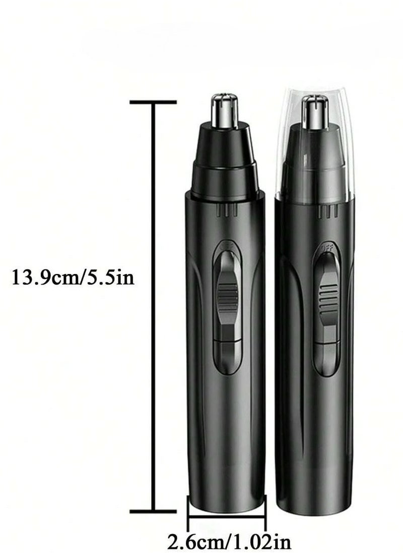 KHAJUL Ear and Nose Hair Trimmer Clipper for Men & Women, USB Rechargeable Professional Eyebrow Trimmer, Painless Facial Hair Remover, Washable Facial Hair Razor Shaver (Black)  - Image 2