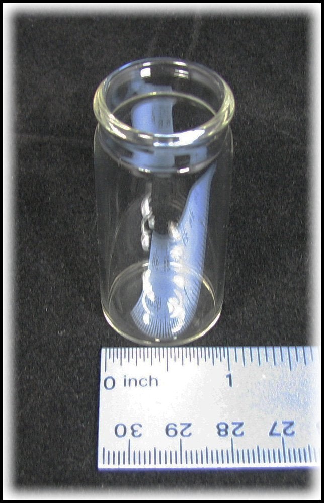 C. B. Gitty "Medicine Vial" 2 1/4-inch Glass Guitar Slide - a classic slide style for playing the blues - Image 3