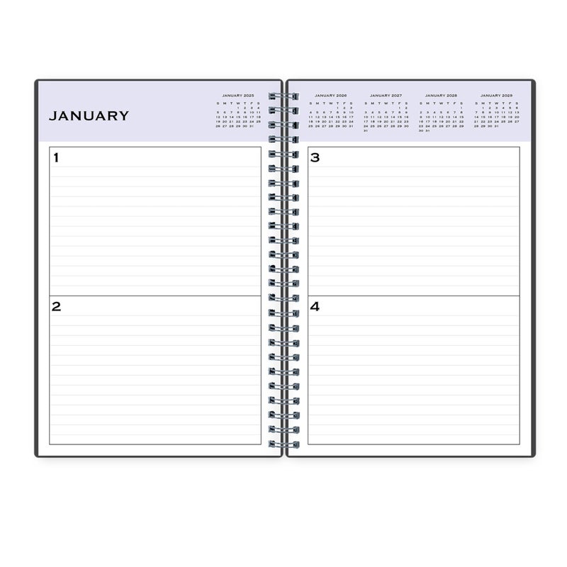 Blue Sky Undated Daily Planner, Flexible Cover, Twin-Wire Binding, 5.5" x 8.5", Passages - Image 5