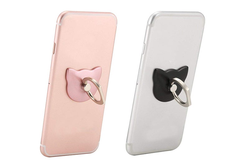 lenoup Cat Cell Phone Holder,360 Rotation Phone Ring Kickstand,Universal Cell Phone Ring Grip for Almost All Phones,Pad - Image 3