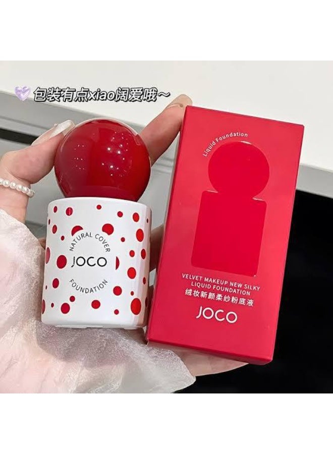 JOCO VELVET NEW SILKY LIQUID FOUNDATION . LONG LASTING - NATTURAL MATTE -NO 02- 40ml - Image 1