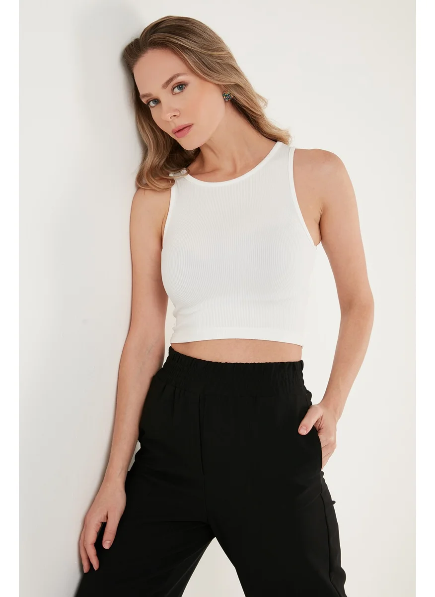 Lela Corded Super Crop Knitted Undershirt Women's Undershirt 5865554