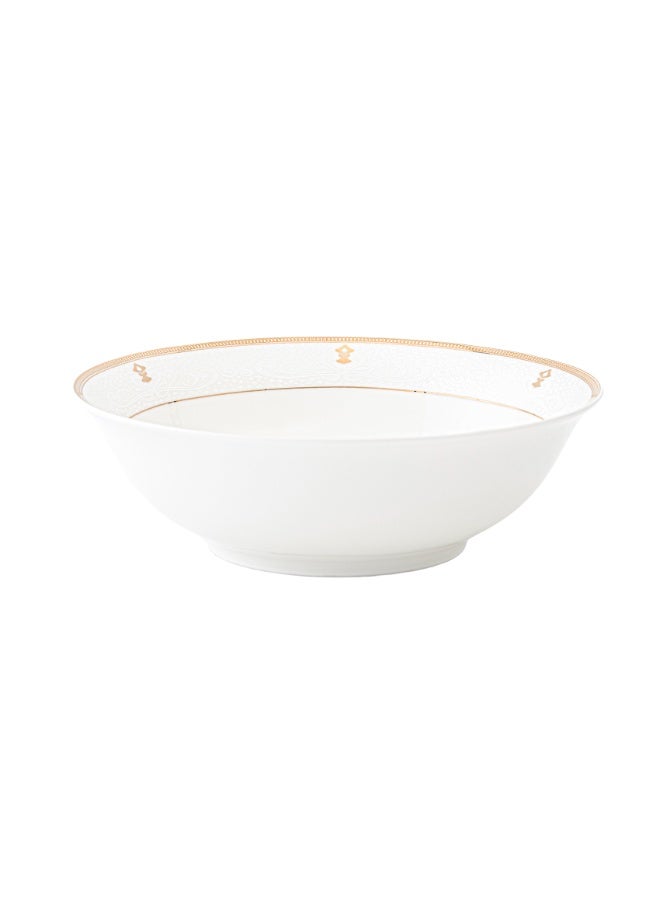 Shallow ZAYA New Bone China Bowl 14 cm – Elegant White Multipurpose Bowl for Soups, Desserts & Sides, Premium Tableware for Daily Use, Brunch, Ramadan, Eid, Diwali & Gifting - Image 1