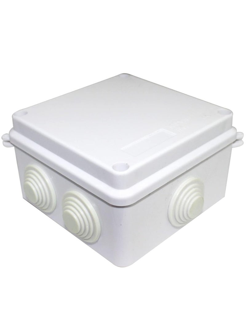 fujistar FS-AB100SQ Adapter Box – Weatherproof Electrical Junction Box 10 x 10 x 7 cm for Outdoor and Indoor Use  - Image 1