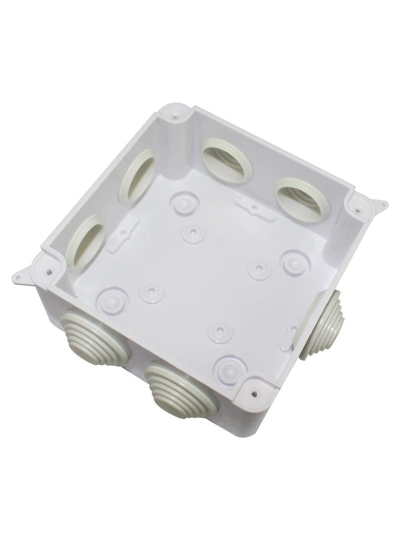 fujistar FS-AB100SQ Adapter Box – Weatherproof Electrical Junction Box 10 x 10 x 7 cm for Outdoor and Indoor Use  - Image 2
