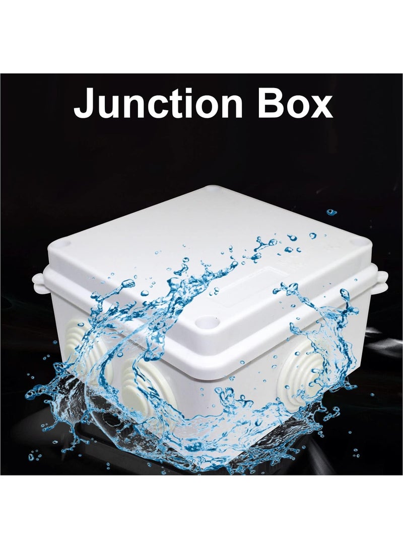 fujistar FS-AB100SQ Adapter Box – Weatherproof Electrical Junction Box 10 x 10 x 7 cm for Outdoor and Indoor Use  - Image 3