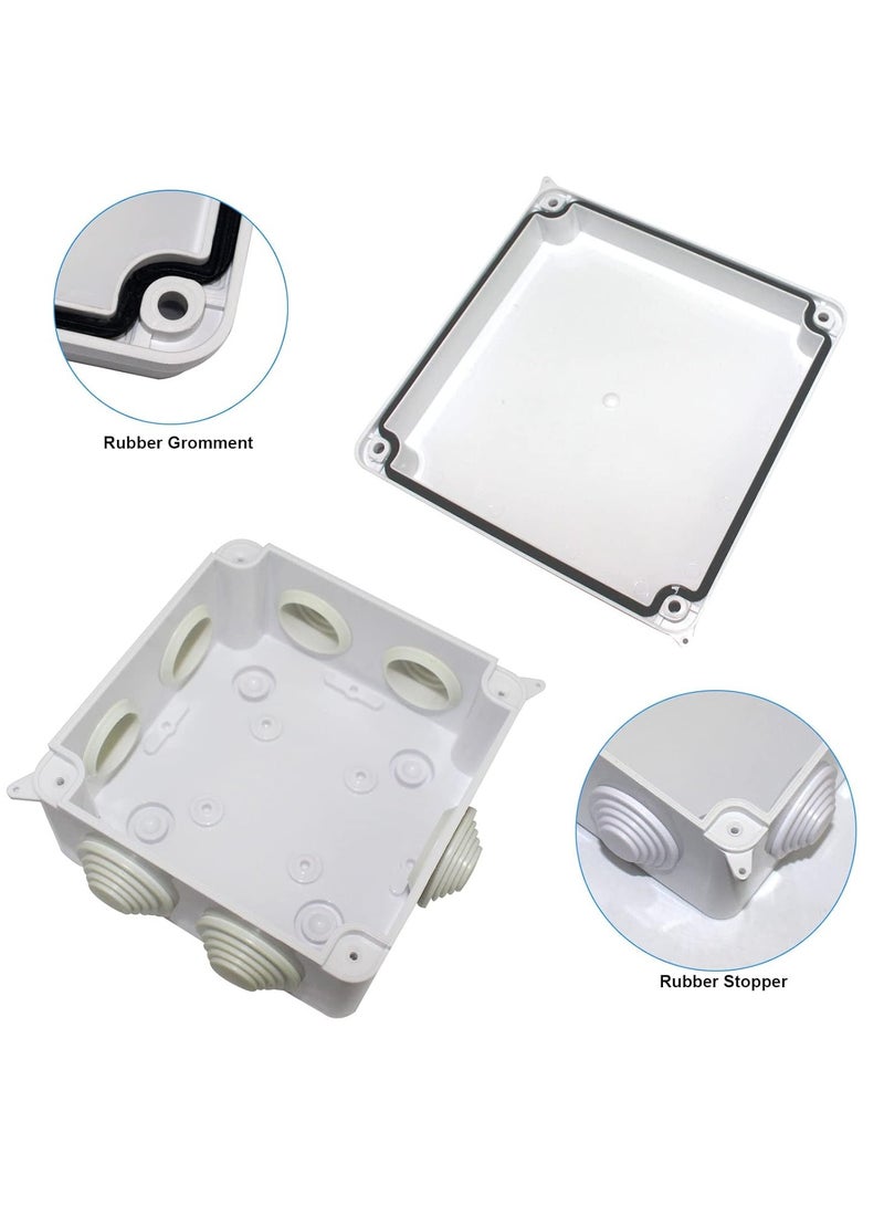 fujistar FS-AB100SQ Adapter Box – Weatherproof Electrical Junction Box 10 x 10 x 7 cm for Outdoor and Indoor Use  - Image 5