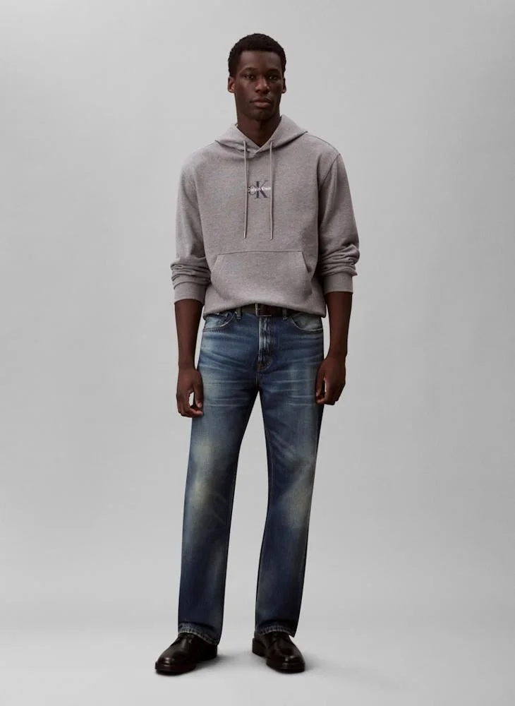 Calvin Klein Jeans  Cotton Terry Monogram Hoodie for Men | Best Price UAE