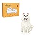 Larcele Micro Building Blocks Set DIY Mini Building Toy Bricks for Age Over 12 Years 991 Pieces KLJM02 Samoyed Dog - Image 2