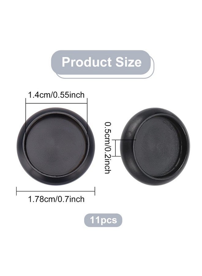 BENECREAT 11Pcs Aluminium Alloy Book Binding Discs, Flat Round Discbound Metal Expansion Discs For Discbound Notebook Artwork, Black, 0.7X0.2Inch - Image 2