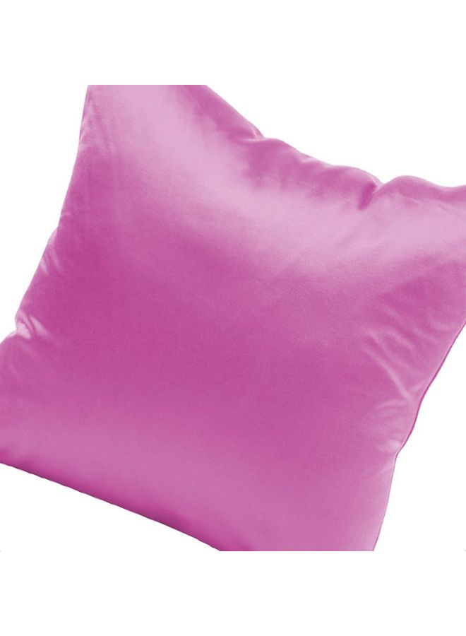 NIBEMINENT Solid Cushion Cover Pink 50x50cm - Image 2