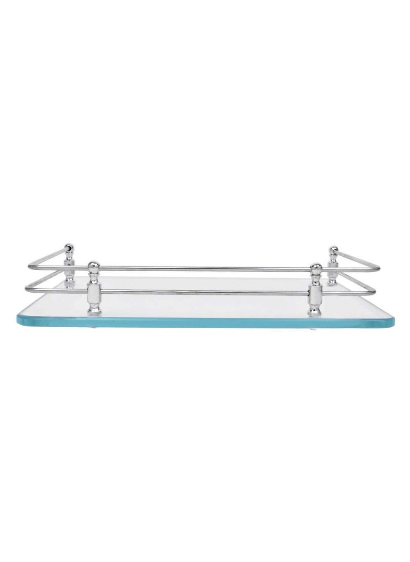 A TO Z A to Z Glass Polished finish Shelf Stand with F Bracket Transparent 10 X 9  - Image 4