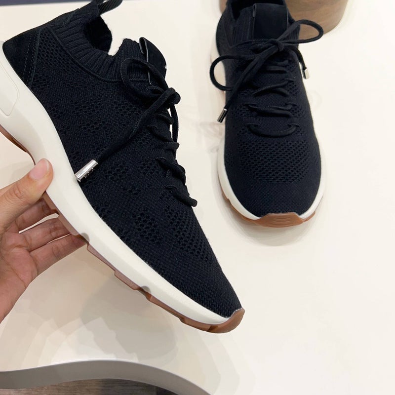 Men's Breathable Knitted Casual Shoes - Image 2