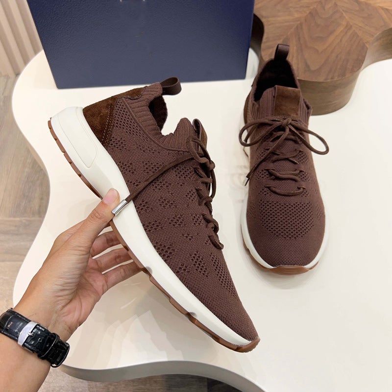 Men's Breathable Knitted Casual Shoes - Image 4