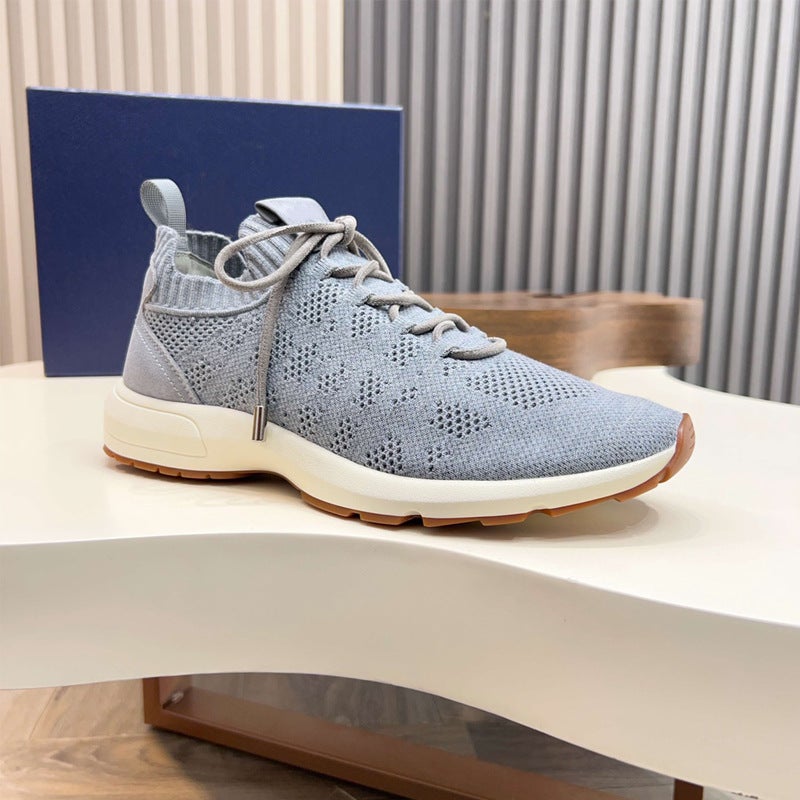 Men's Breathable Knitted Casual Shoes - Image 3