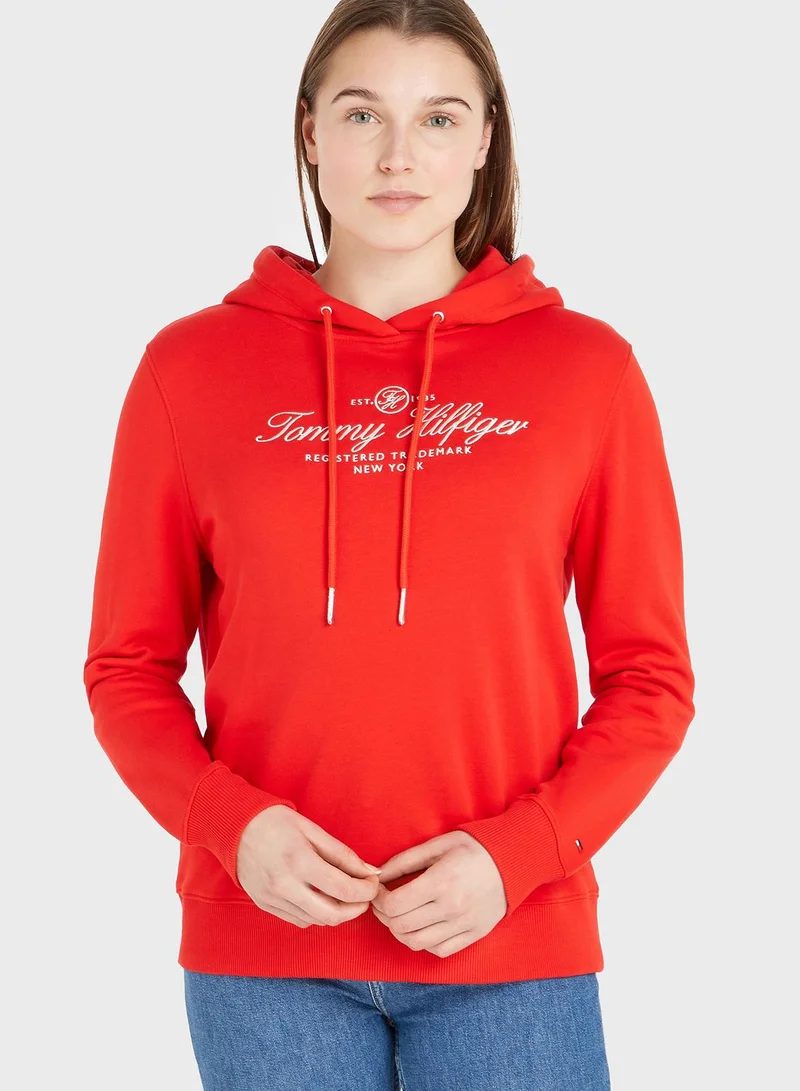 TOMMY HILFIGER Logo Knitted Hoodie