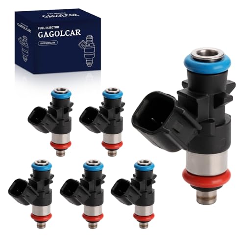 GAGOLCAR 6Pack Fuel Injectors Set Compatible with Dodge Avenger Challenger Durango Journey Jeep Grand Cherokee Wrangler JK Chrysler Ram ProMaster Replaces 5184085AD 4G2269 FJ1147 - Image 1