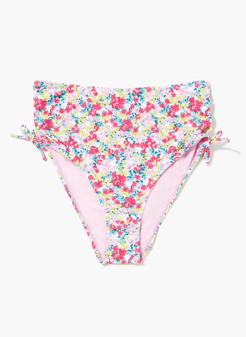Matalan Ditsy Floral Ruched Side High Waisted Bikini Briefs