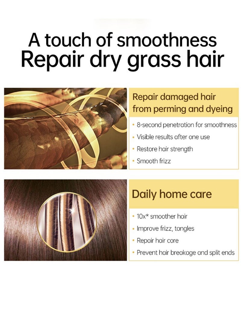 PURC 8s Revitalizes Hot Dyeing Damaged Hair Mask, Deep Conditioning Hair Mask, Hair Daily Care Perm and Dye, Hair Repair Treatment for Damaged Hair, Instantly Smooths Frizz 70g - Image 5