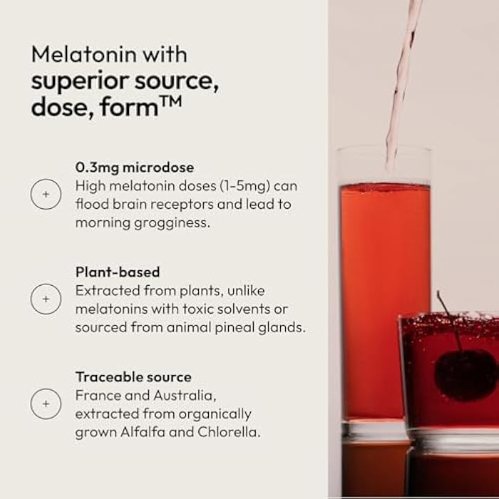Moon Juice Sleepy Magnesi-Om - Sleep Supplement Powder with Magnesium Glycinate, L-Theanine & Plant-Based Melatonin, Sugar-Free Bedtime Drink Mix for Deep Sleep w/o Grogginess, Cherry, 35 Servings - Image 5
