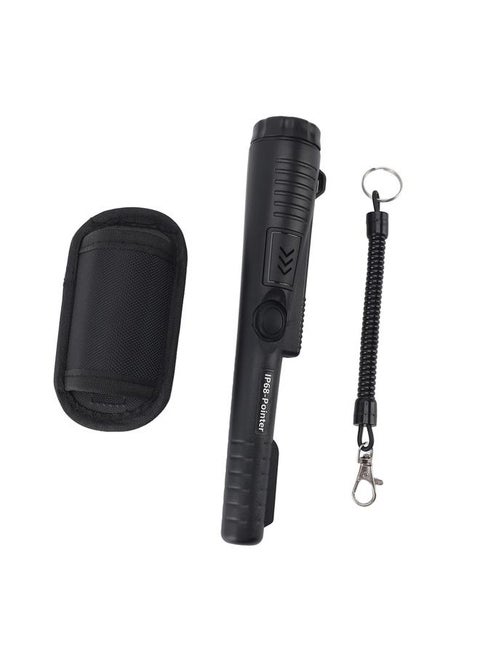 Metal Detector Pinpointer Sensitive Portable Waterproof Handheld Pin Pointer Wand for Outdoor Adventures Black