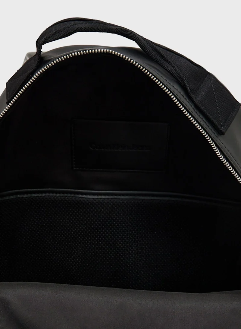 Calvin Klein Jeans Monogram Front Pocket Zip Backpack