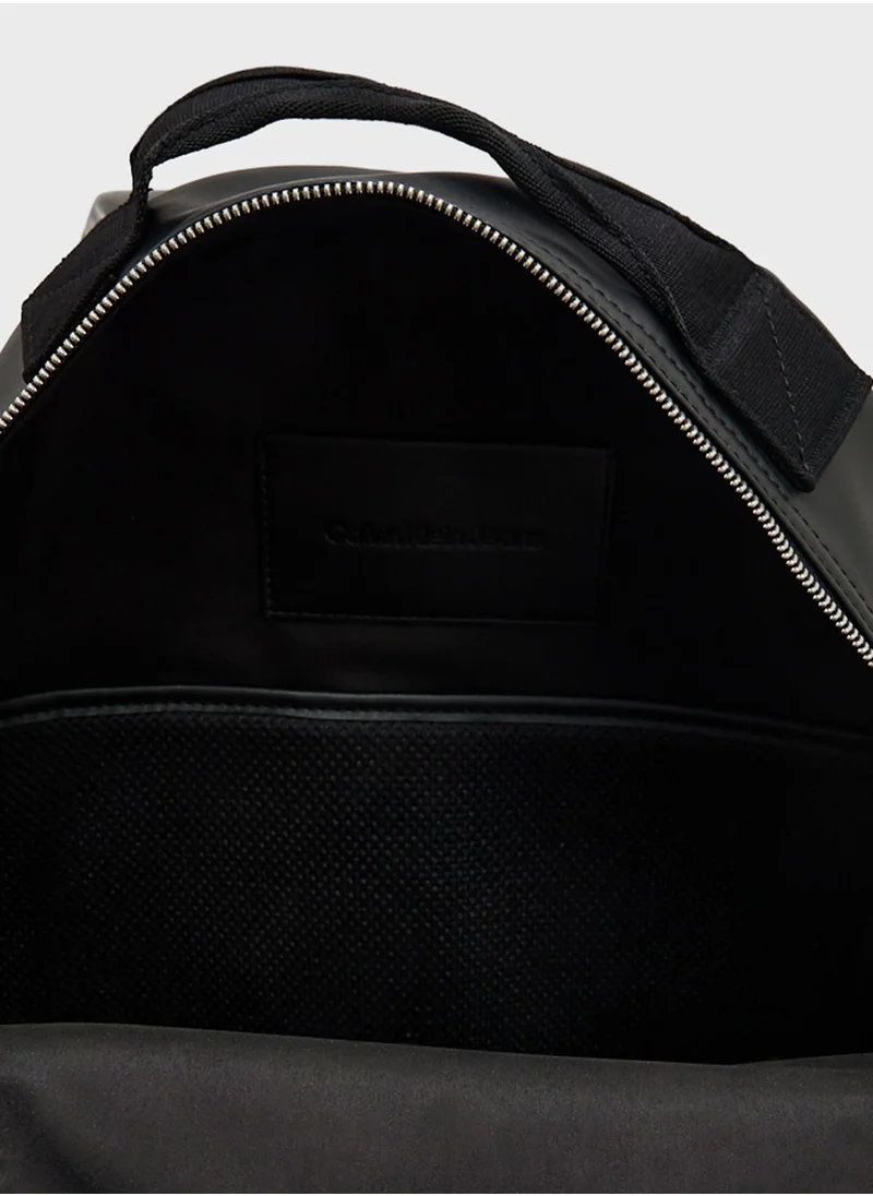 Calvin Klein Jeans Monogram Front Pocket Zip Backpack