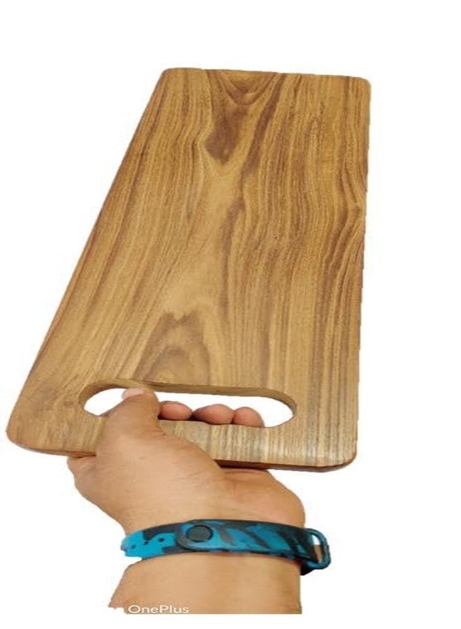 ARMAN SPOONS Wooden Chopping Board Teak Wood Chop/Cutting Board | Reversible | Anti-Bacteria - for Fruits and Vegetables, Chopping Board for Kitchen with 1 Year Warranty (Small) (12x5 inch) - Image 4