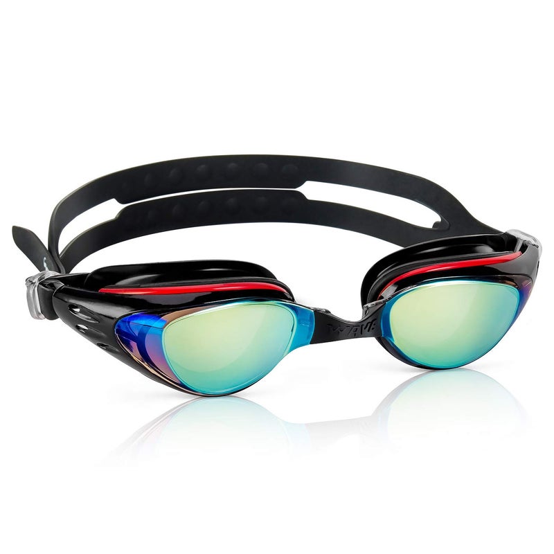 Wave Nearsighted Swim Goggles Shortsighted Optical Swimming Goggles No Leaking Anti Fog UV Protection for Adult Men Women