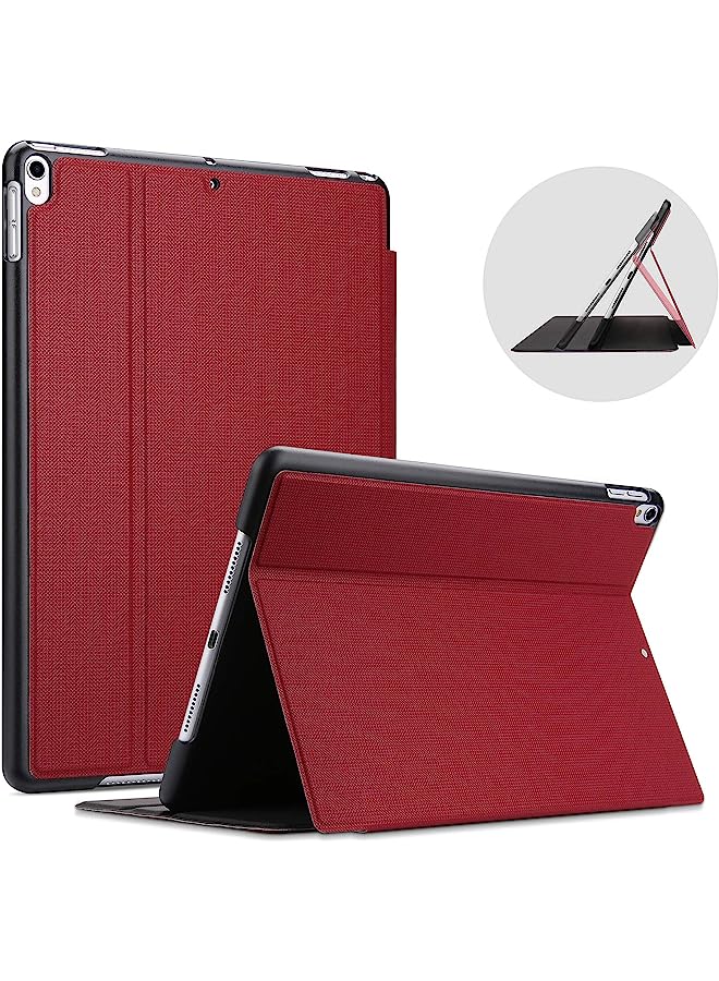 IAF Ipad Air 3 10.5" 2019 / Ipad Pro 10.5 2017 Case, Slim Stand Protective Folio Case Smart Cover For Ipad Air 10.5" (3Rd Gen) 2019 / Ipad Pro 10.5" 2017 -Red