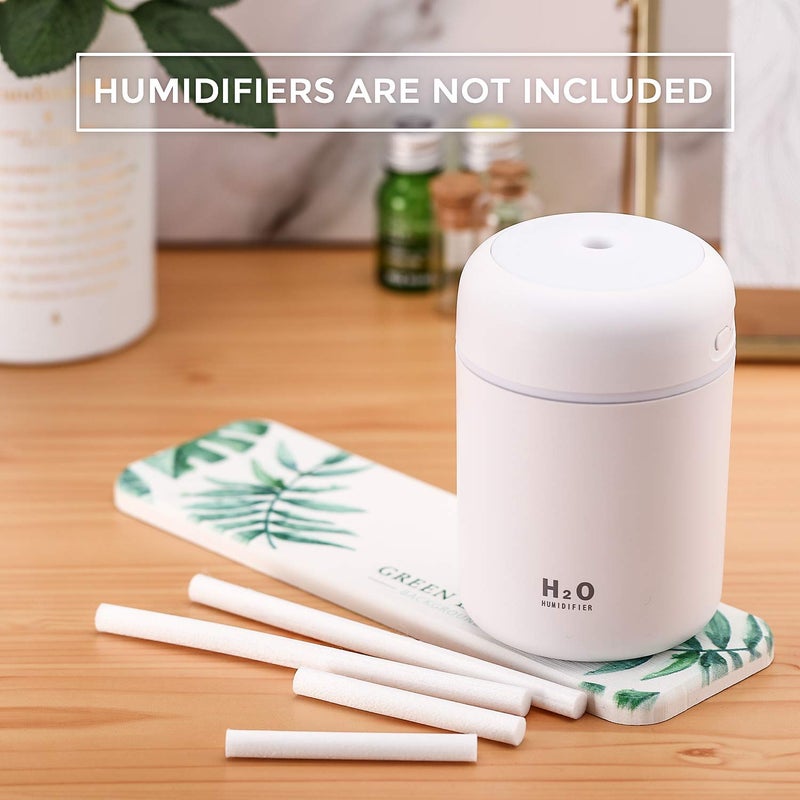 BOAO 40 Pieces Humidifier Sticks Cotton Filter Refill Sticks Wicks Replacement for Portable Personal Diffuser USB Powered Mist Humidifiers in Office Home Bedroom, 2 Sizes with 5.3 Inch 2.7 Inch  - Image 3