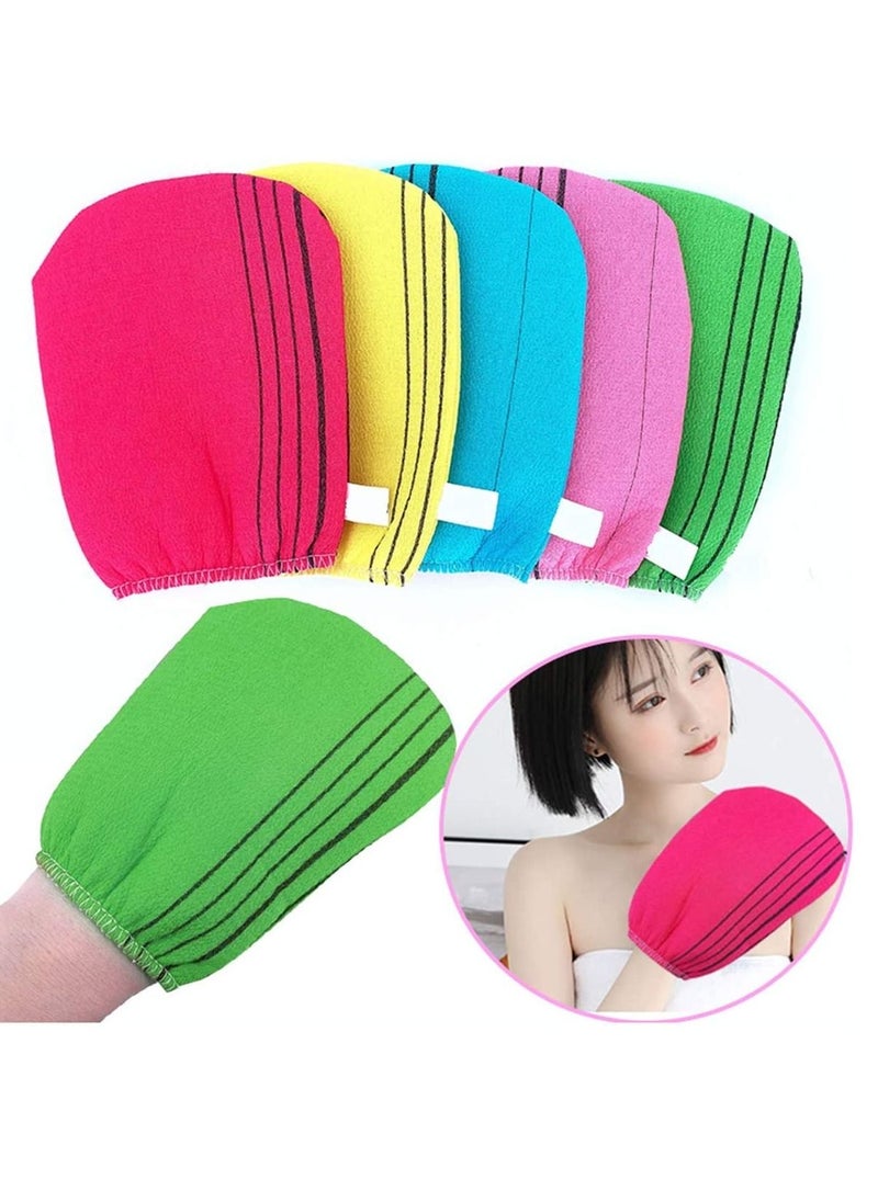 Generic - 5PCS/Set Exfoliating Bath Washcloth Body Scrub Portable Shower Towel Adults Washing Clean Exfoliate Towel Wash Cleaning - Image 1