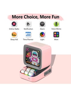 Divoom Divoom Ditoo Pro Bluetooth Mini Speaker - Pink  - Image 2