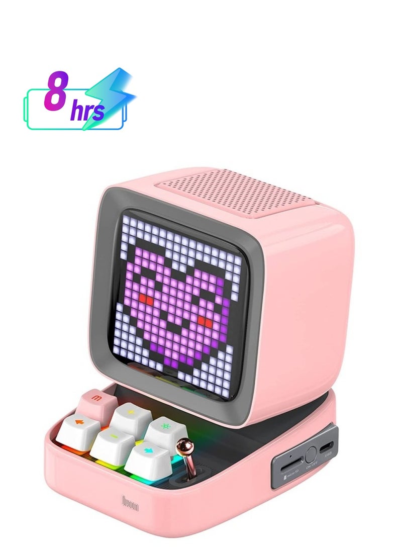 Divoom Divoom Ditoo Pro Bluetooth Mini Speaker - Pink  - Image 1