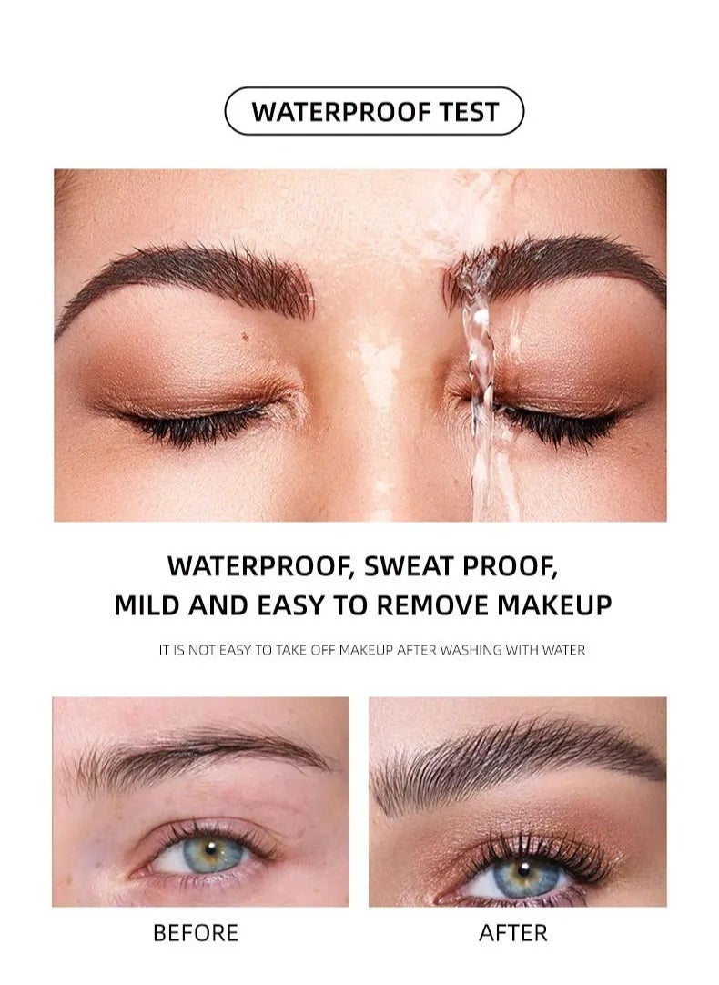 DIMSHOW Waterproof Eyebrow Gel - Anti-Smudge, Long-Lasting Hold to Create a Natural Look. The Ideal Gift for Women on Valentine's Day and Mother's Day. Sweat-Resistant, Ensuring a Flawless Eyebrow Makeup. - Image 4
