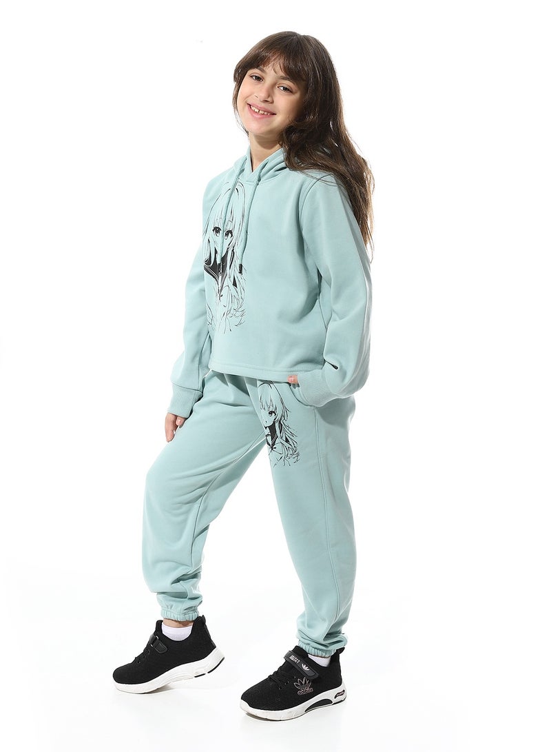 Caesar Printed Girls Meleton Training Suit - Image 3