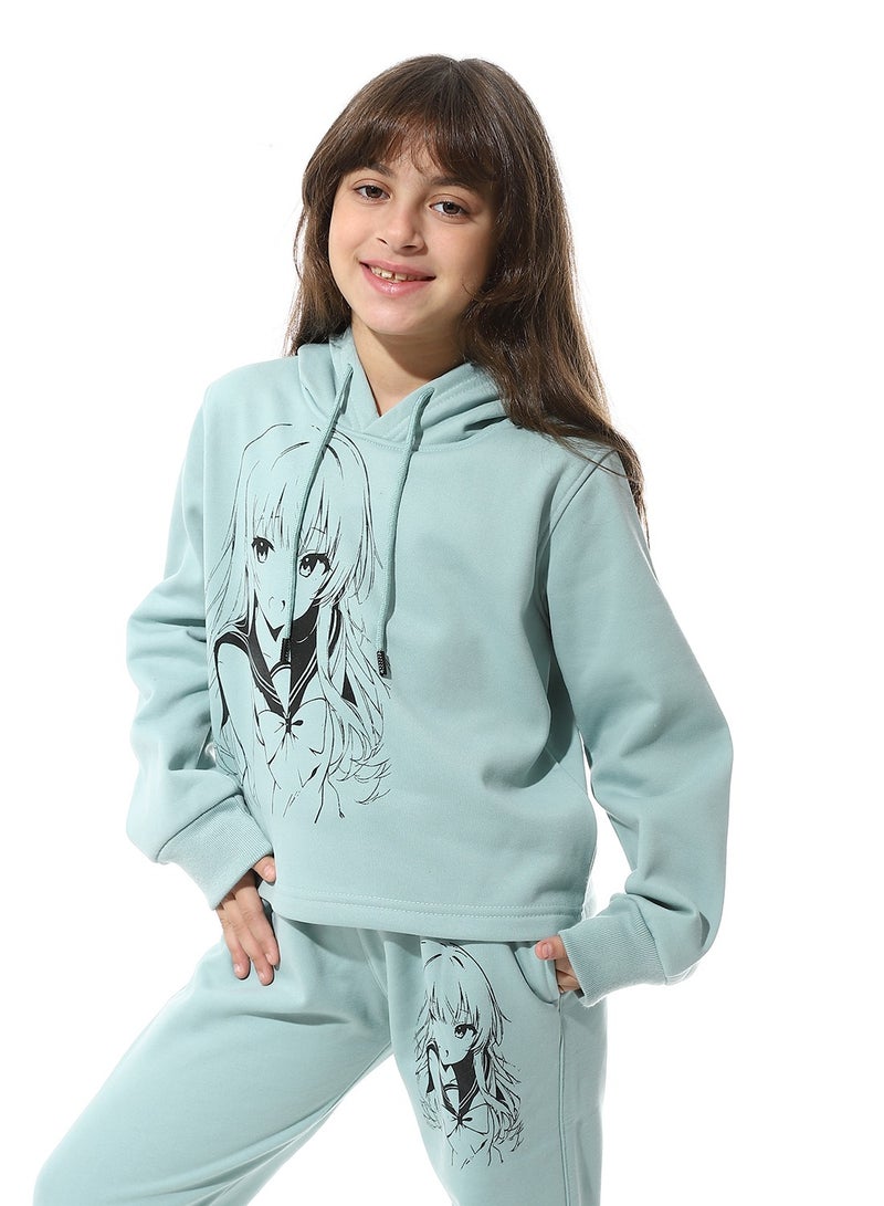 Caesar Printed Girls Meleton Training Suit - Image 4