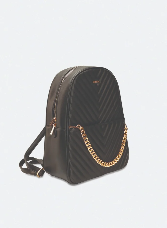 AMICA Estela Quilted Women Backpack - Black